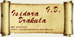 Isidora Drakula vizit kartica
